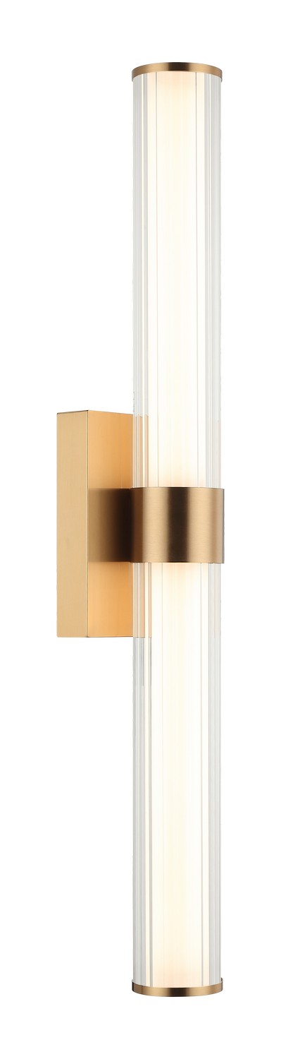 Macie LED Vanity in Aged Gold Brass - available from The Lighting Shoppe, trusted by Canadian homeowners