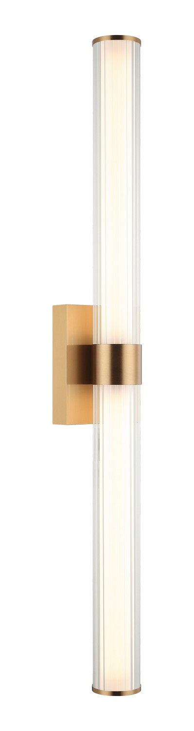 Macie LED Vanity in Aged Gold Brass - available from The Lighting Shoppe, trusted by Canadian homeowners