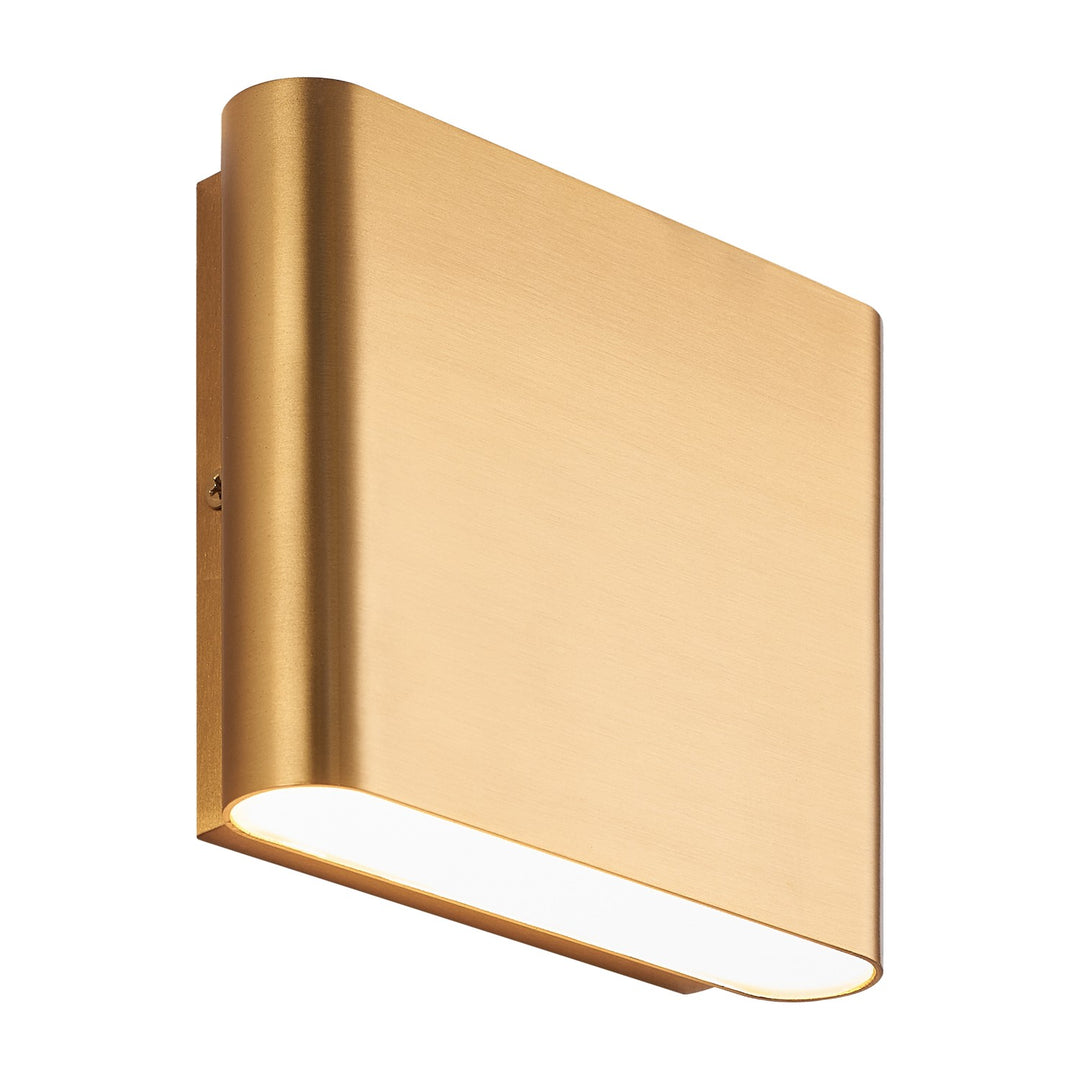 Beckett LED Outdoor Lantern in Aged Gold Brass - available from The Lighting Shoppe, trusted by Canadian homeowners