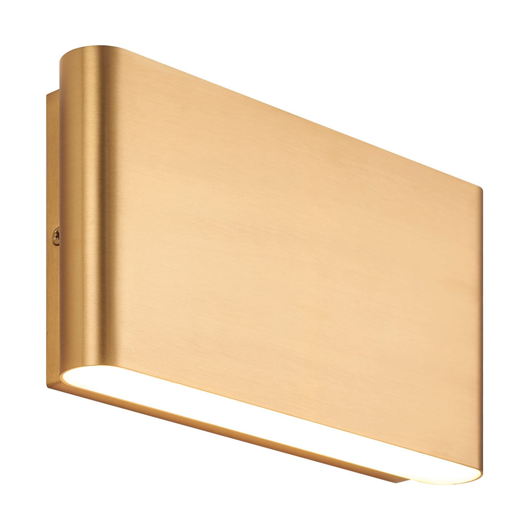 Beckett LED Outdoor Lantern in Aged Gold Brass - available from The Lighting Shoppe, trusted by Canadian homeowners