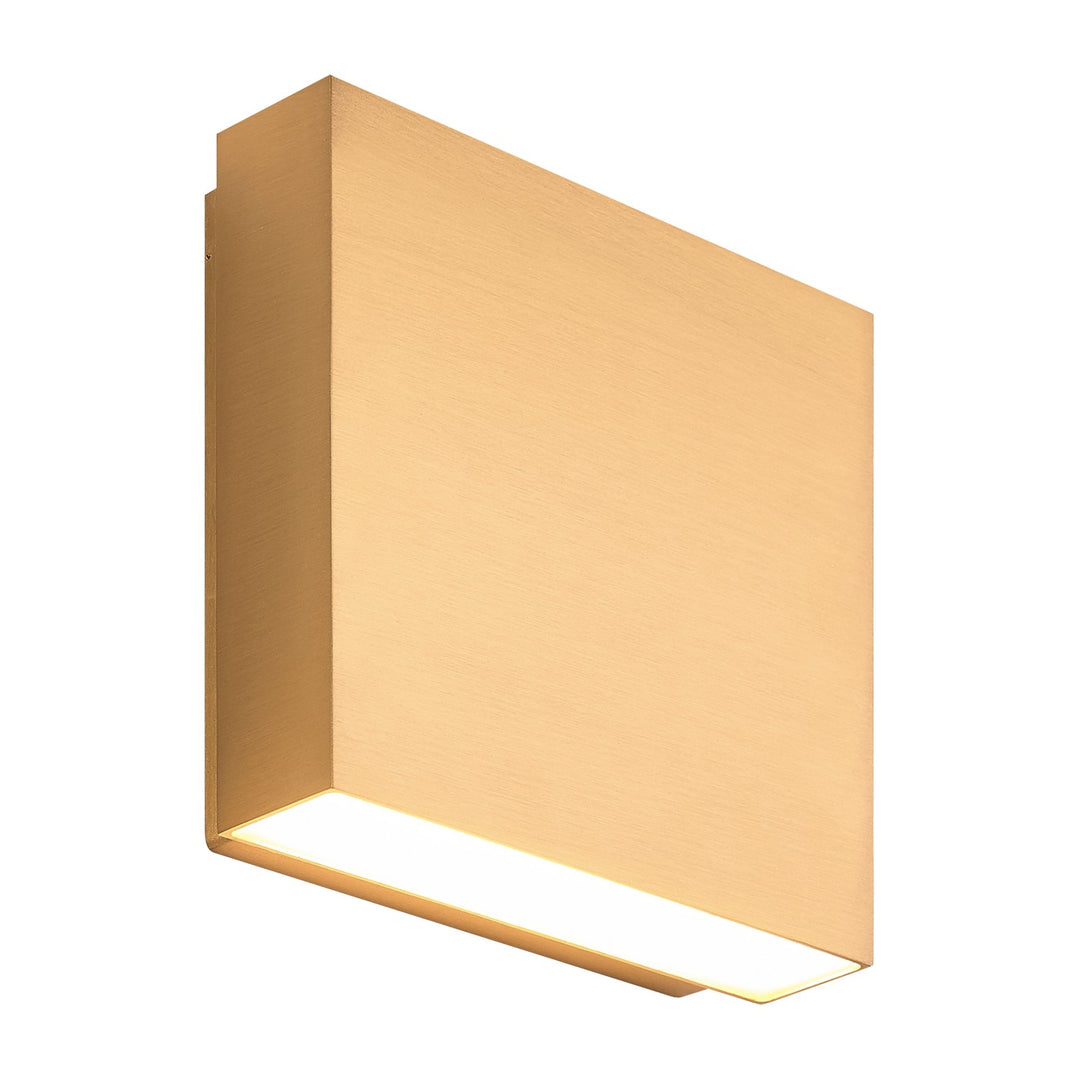 Weston LED Outdoor Lantern in Aged Gold Brass - available from The Lighting Shoppe, trusted by Canadian homeowners