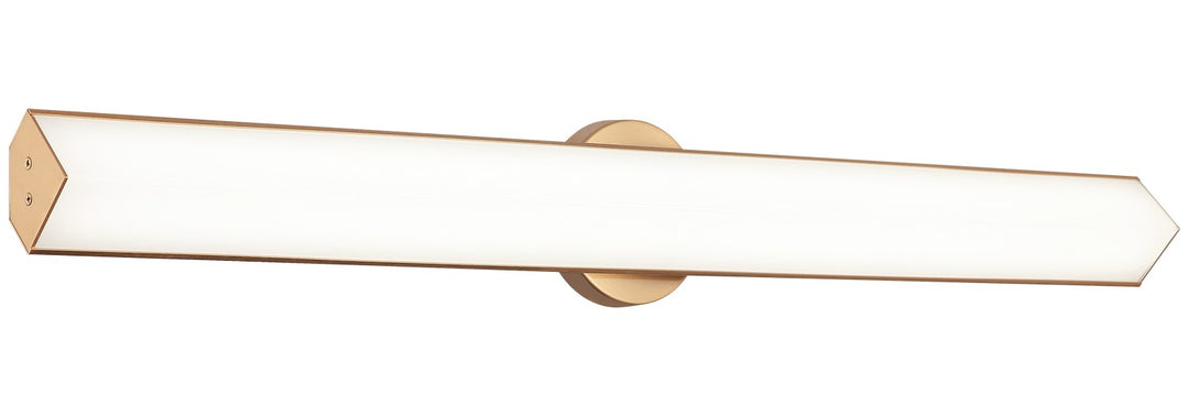 Jade LED Vanity in Aged Gold Brass - available from The Lighting Shoppe, trusted by Canadian homeowners