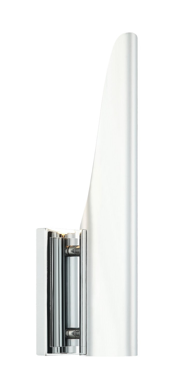 Stylus One Light Wall Sconce in Chrome - available from The Lighting Shoppe, trusted by Canadian homeowners