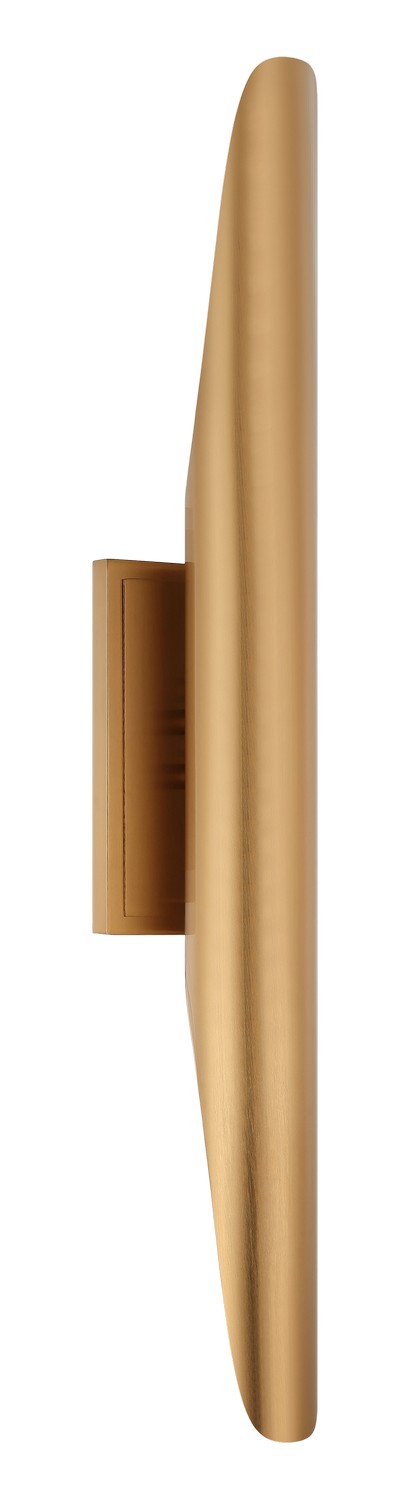 Stylus Two Light Wall Sconce in Aged Gold Brass - available from The Lighting Shoppe, trusted by Canadian homeowners