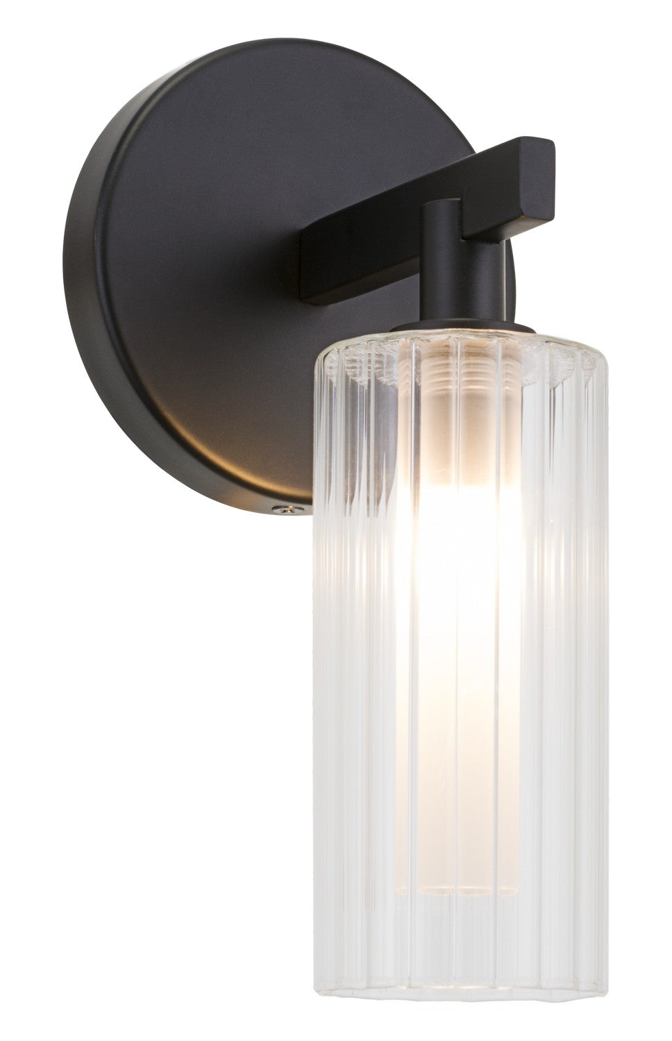 Kristof One Light Wall Sconce in Black - available from The Lighting Shoppe, trusted by Canadian homeowners