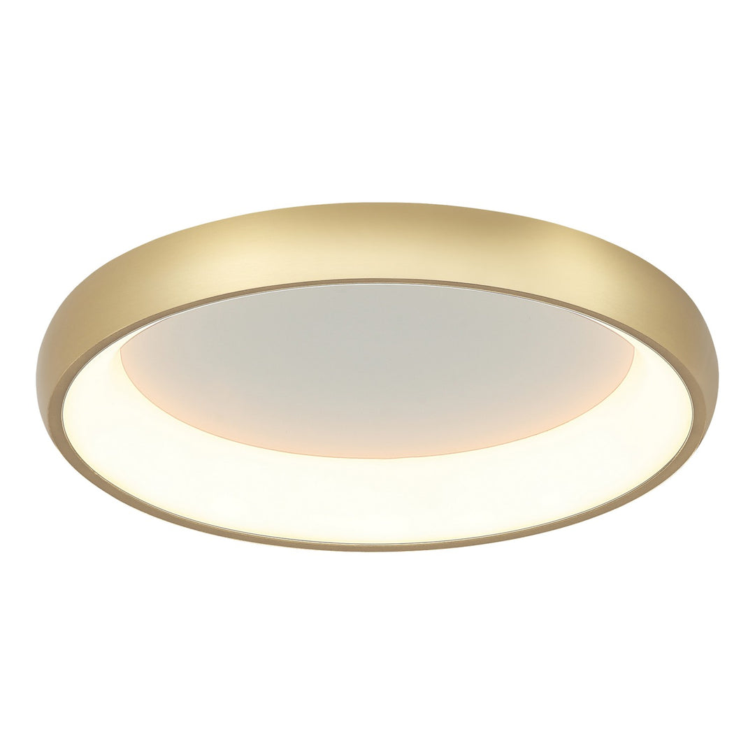 Maverick LED Flush Mount in Brushed Gold - available from The Lighting Shoppe, trusted by Canadian homeowners