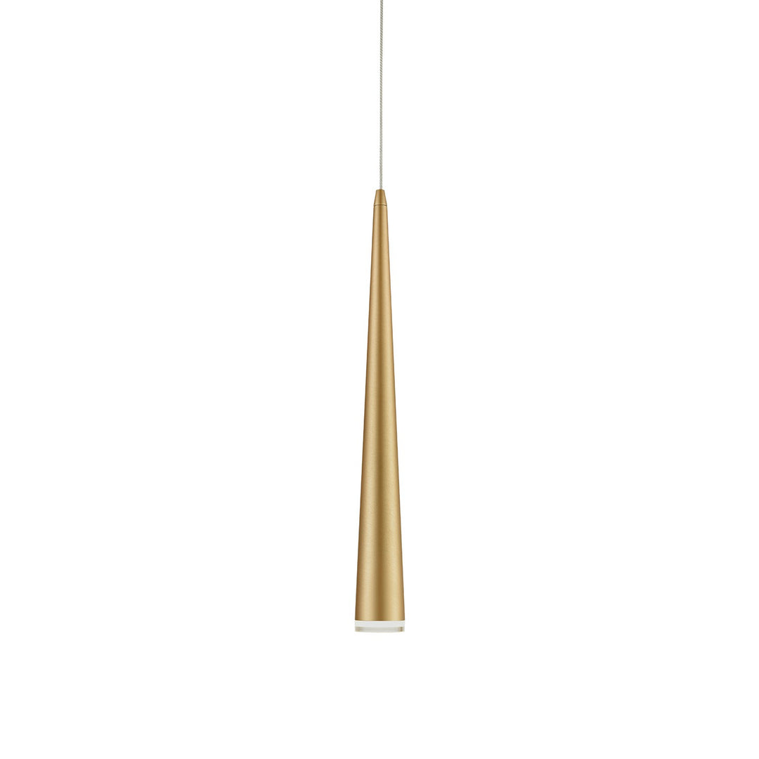 Mina LED Pendant in Brushed Gold - available from The Lighting Shoppe, trusted by Canadian homeowners