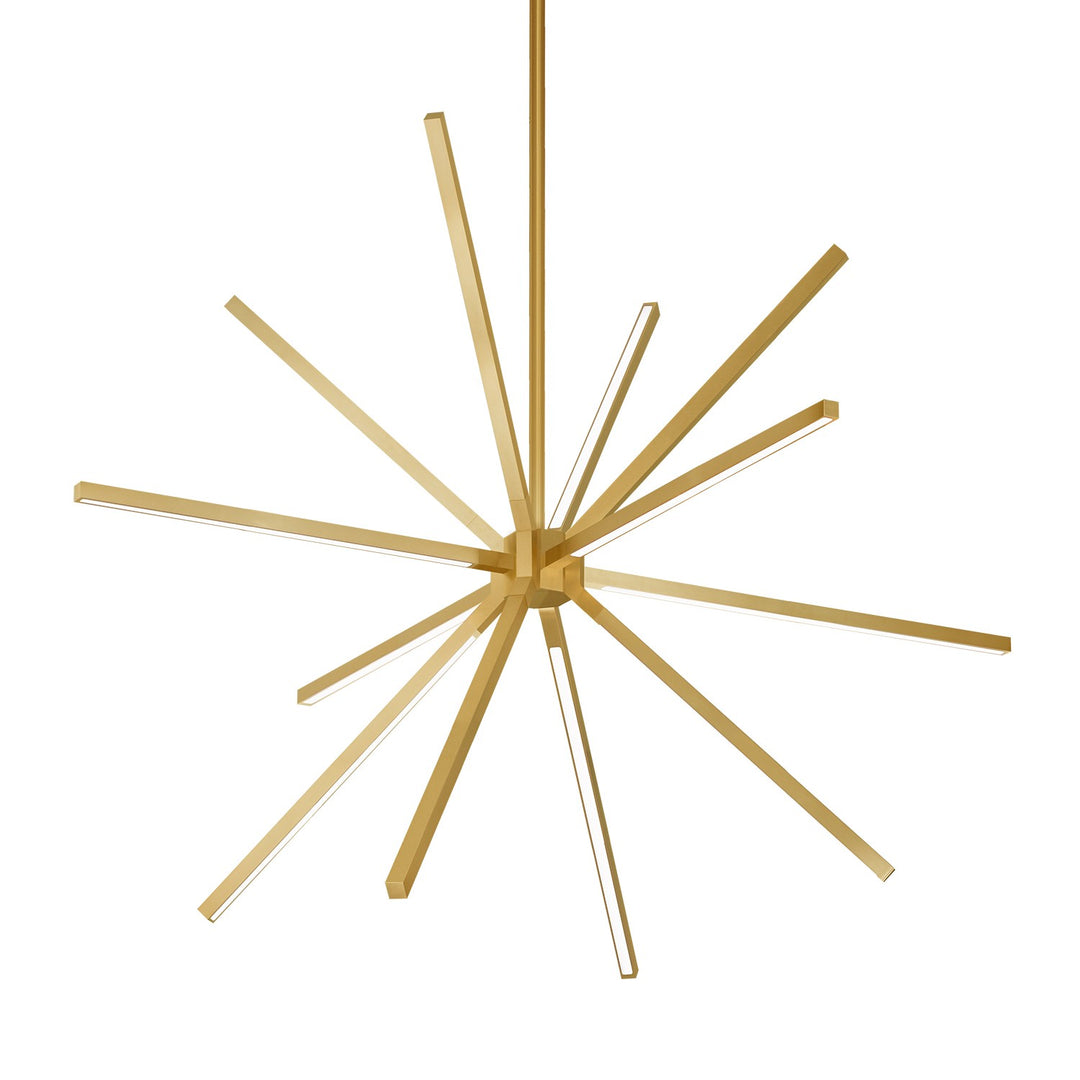 Sirius Minor LED Chandelier in Brushed Gold - available from The Lighting Shoppe, trusted by Canadian homeowners