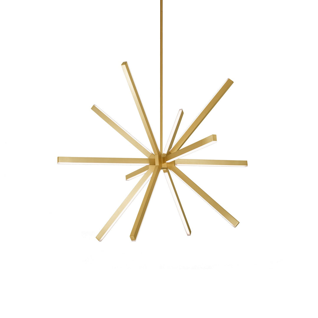 Sirius LED Chandelier in Brushed Gold - available from The Lighting Shoppe, trusted by Canadian homeowners