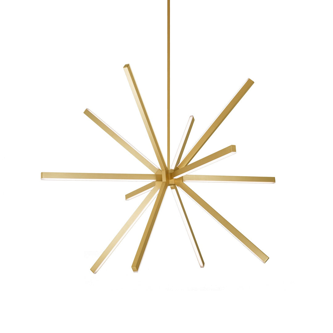 Sirius LED Chandelier in Brushed Gold - available from The Lighting Shoppe, trusted by Canadian homeowners