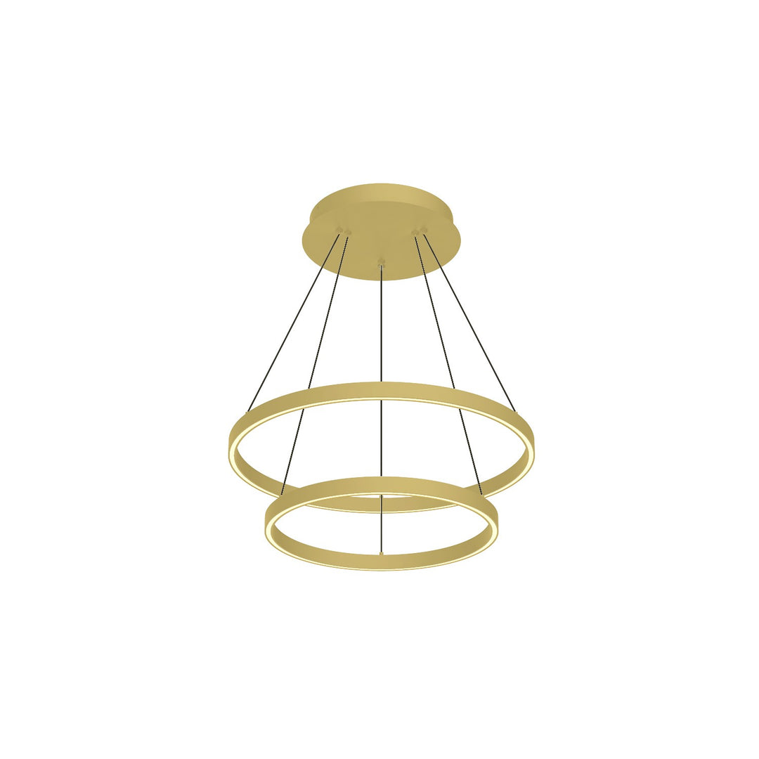 Kuzco Canada - CH87224-BG - LED Chandelier - Cerchio - Brushed Gold