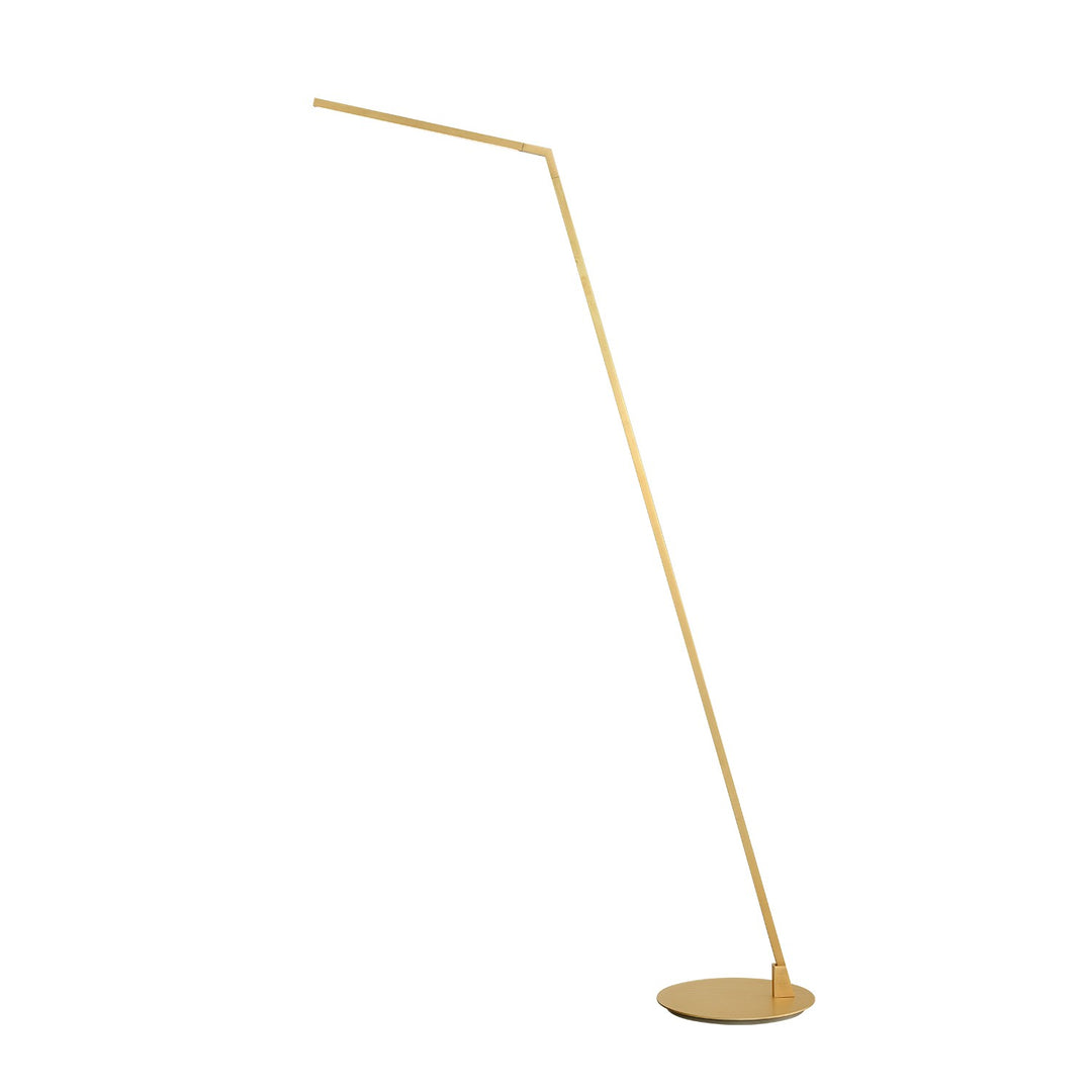 Miter LED Floor Lamp in Brushed Gold - available from The Lighting Shoppe, trusted by Canadian homeowners