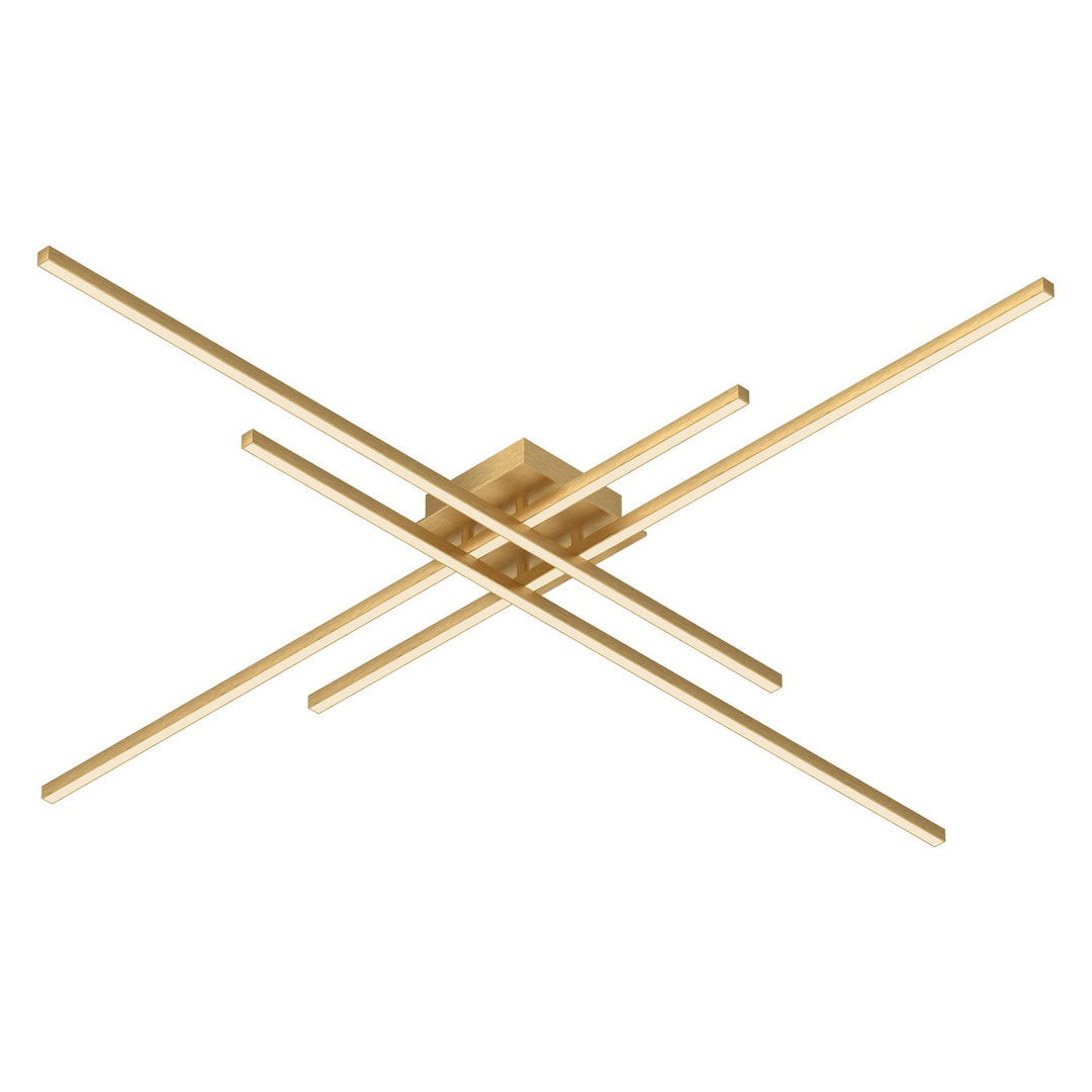 Vega Minor LED Flush Mount in Brushed Gold - available from The Lighting Shoppe, trusted by Canadian homeowners