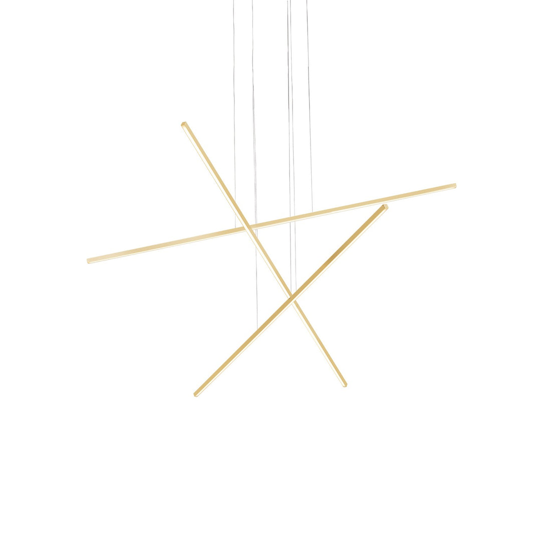 Vega Minor LED Pendant in Brushed Gold - available from The Lighting Shoppe, trusted by Canadian homeowners