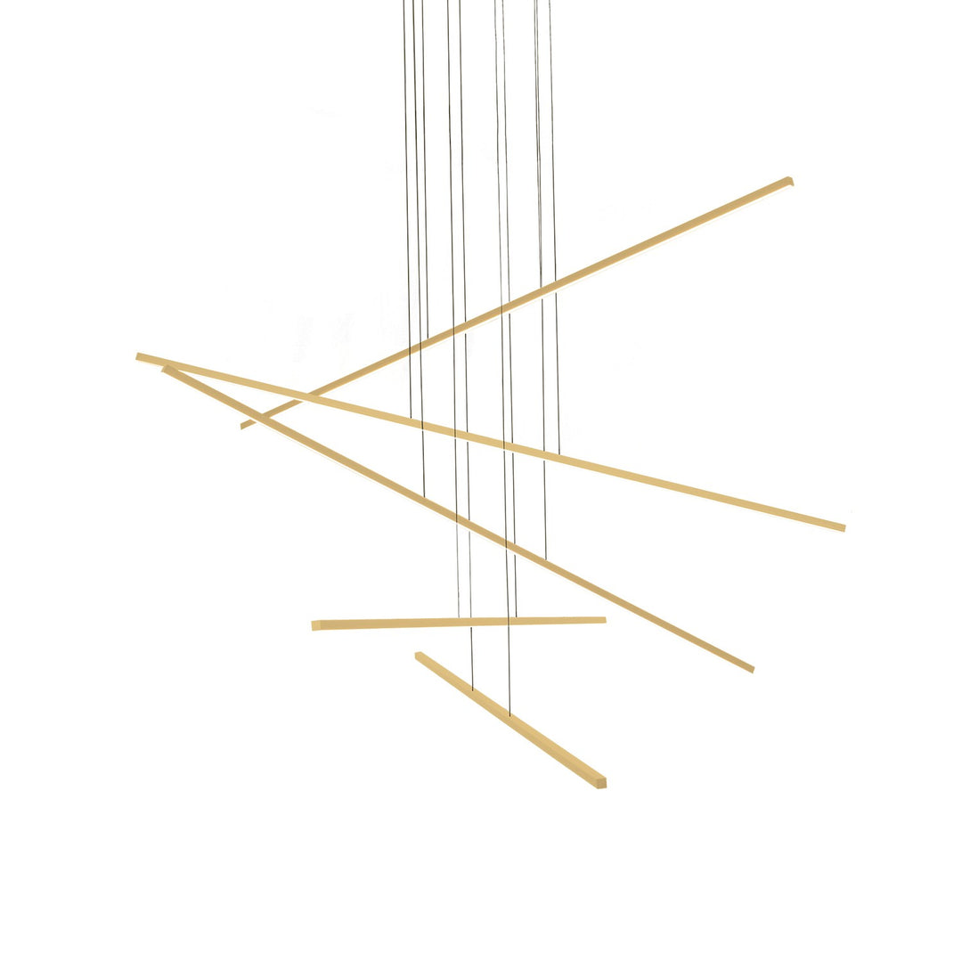 Vega Minor LED Pendant in Brushed Gold - available from The Lighting Shoppe, trusted by Canadian homeowners