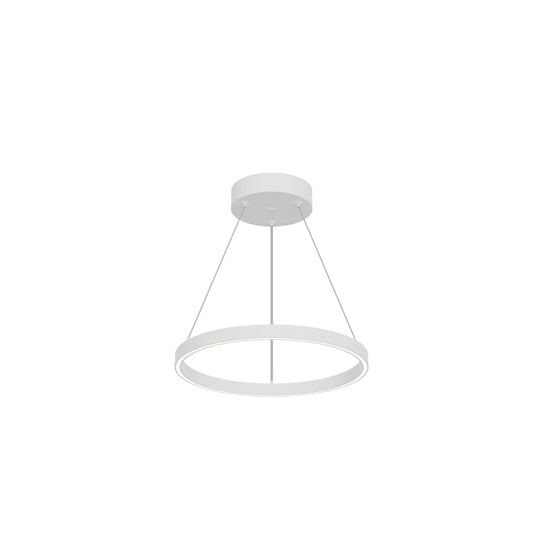 Cerchio LED Pendant in White - available from The Lighting Shoppe, trusted by Canadian homeowners