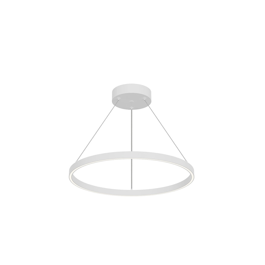 Cerchio LED Pendant in White - available from The Lighting Shoppe, trusted by Canadian homeowners