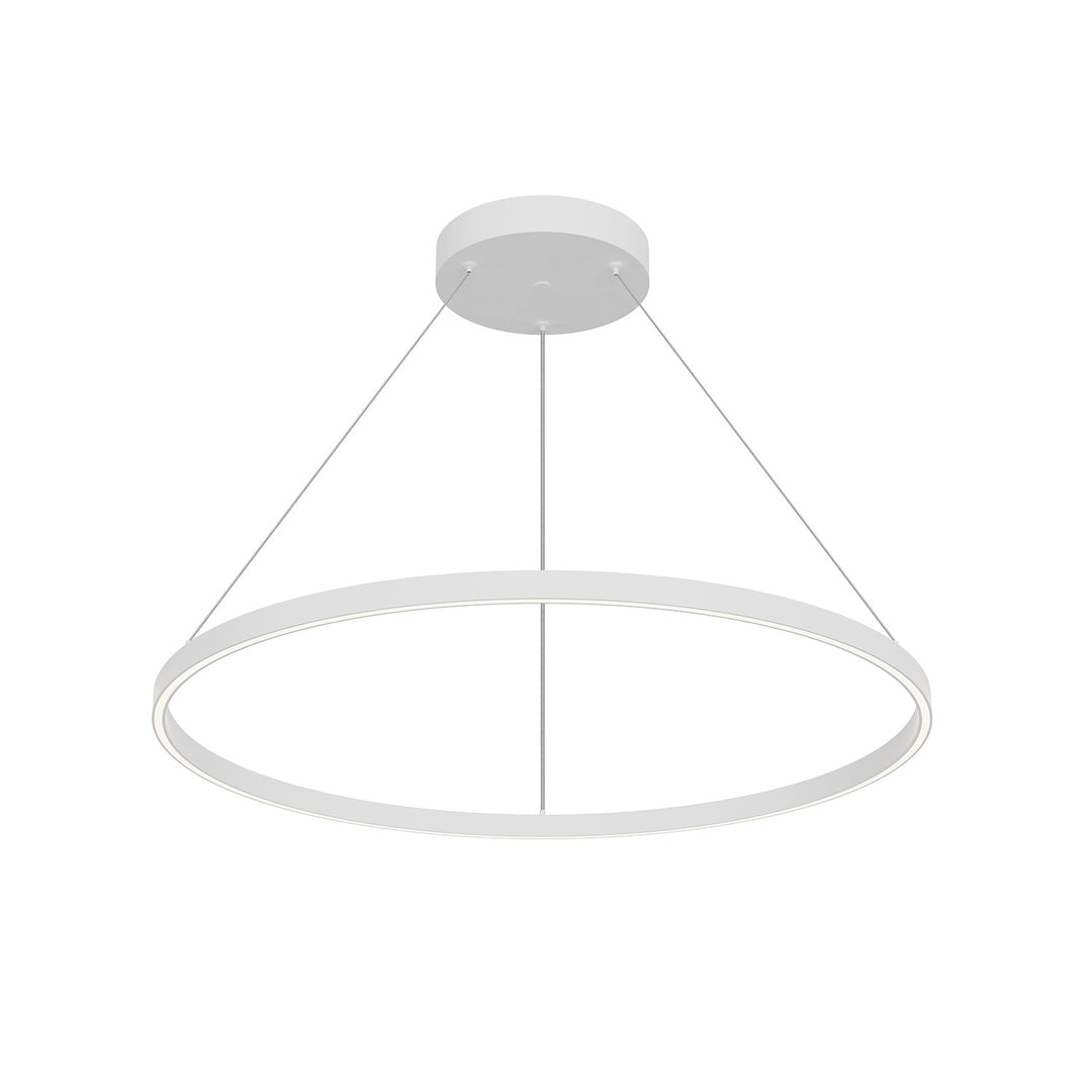 Cerchio LED Pendant in White - available from The Lighting Shoppe, trusted by Canadian homeowners