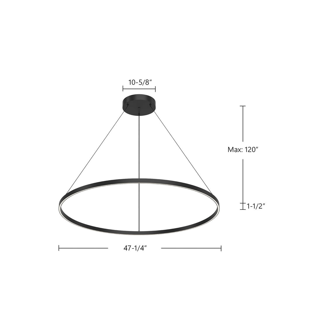 Kuzco Canada - PD87748-BK - LED Pendant - Cerchio - Black