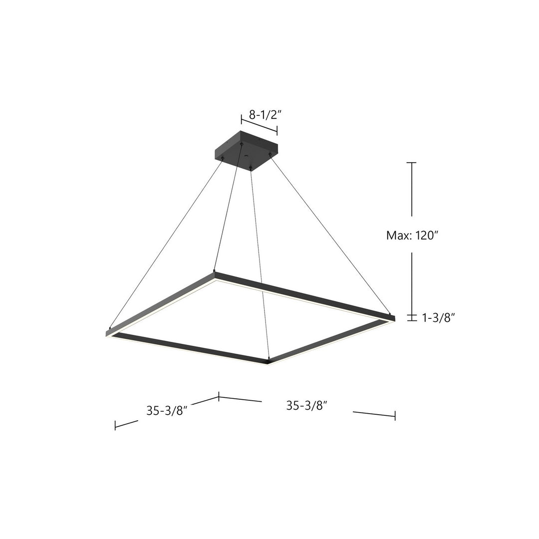 Kuzco Canada - PD88136-BK - LED Pendant - Piazza - Black