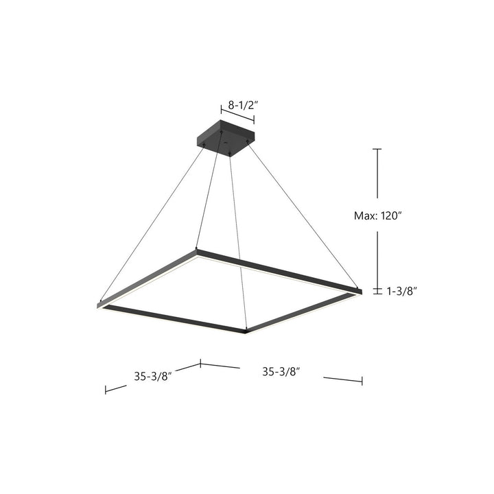 Kuzco Canada - PD88136-BK - LED Pendant - Piazza - Black