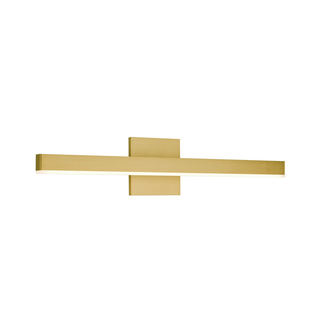 Vega LED Bathroom Fixture in Brushed Gold - available from The Lighting Shoppe, trusted by Canadian homeowners