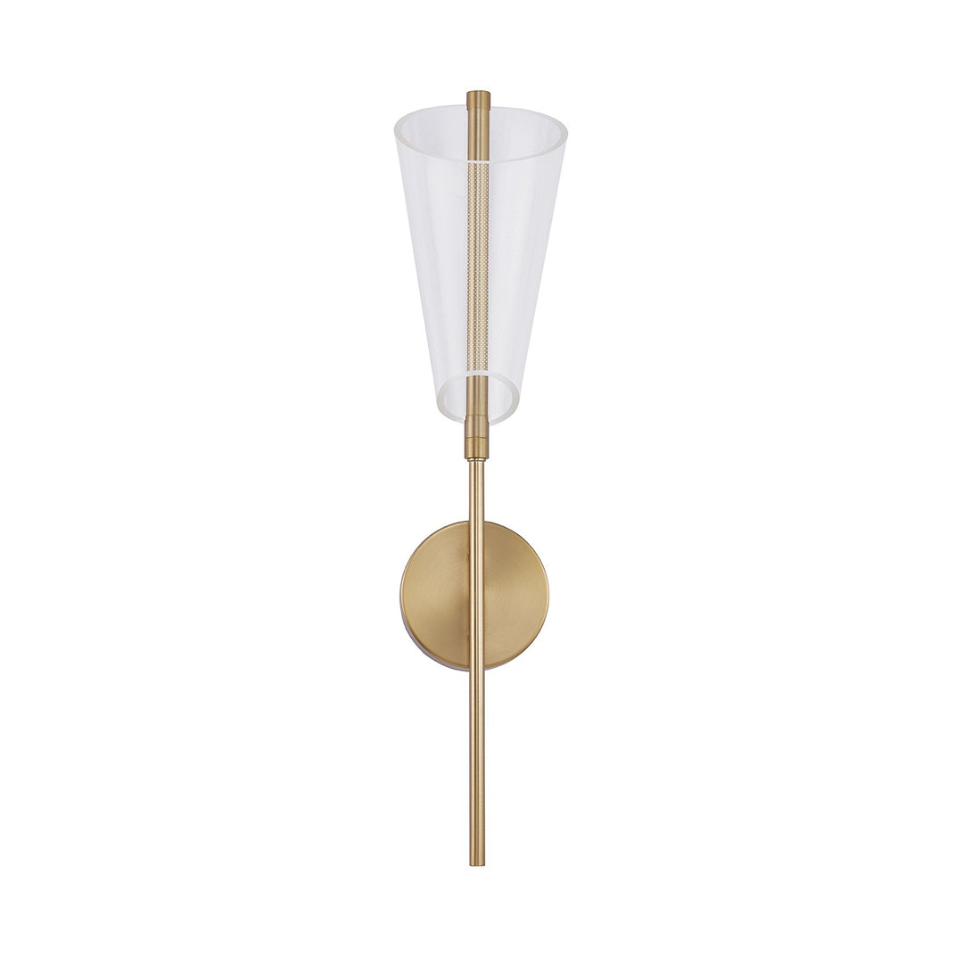 Mulberry LED Wall Sconce in Brushed Gold/Light Guide - available from The Lighting Shoppe, trusted by Canadian homeowners