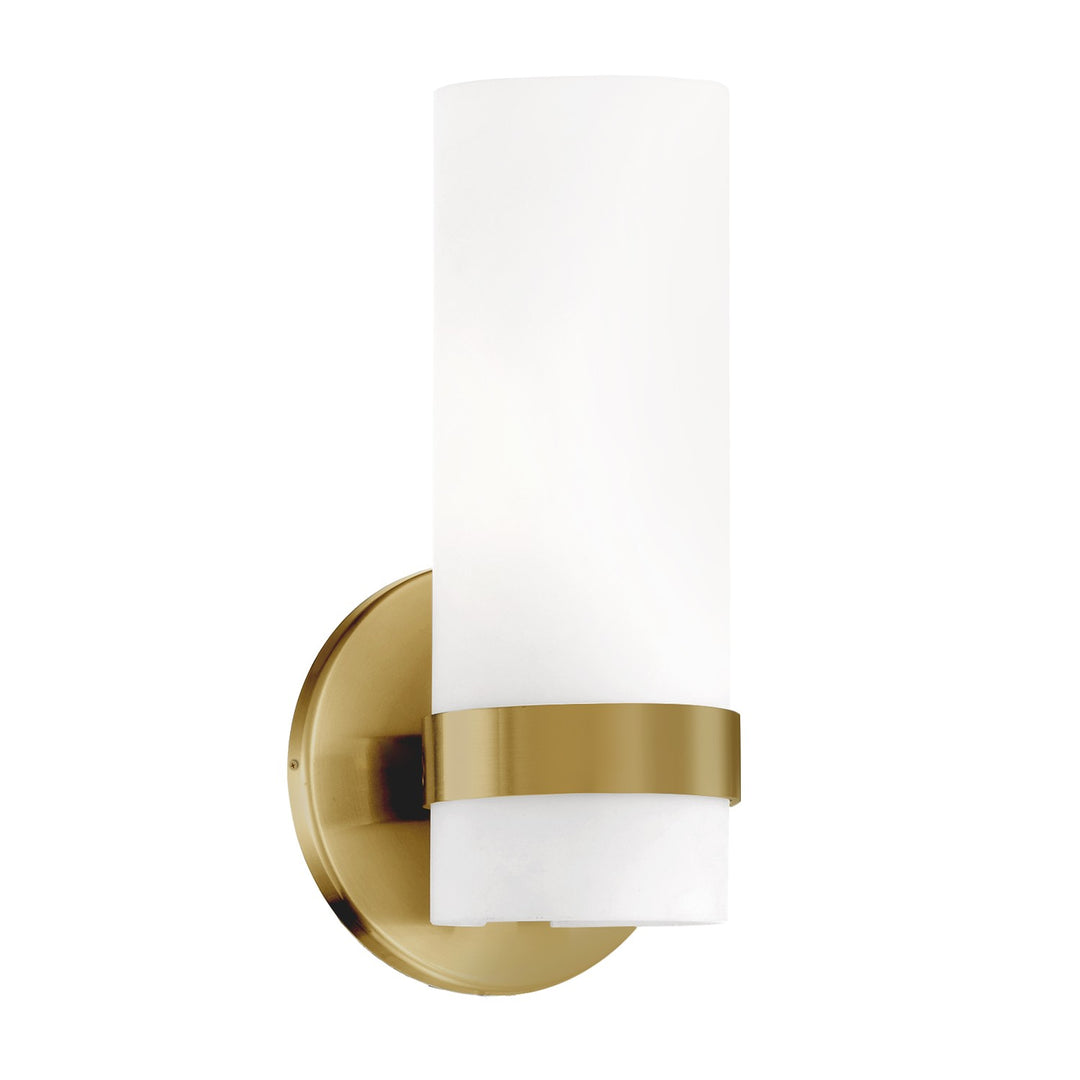 Milano LED Semi-Flush Mount in Brushed Gold - available from The Lighting Shoppe, trusted by Canadian homeowners