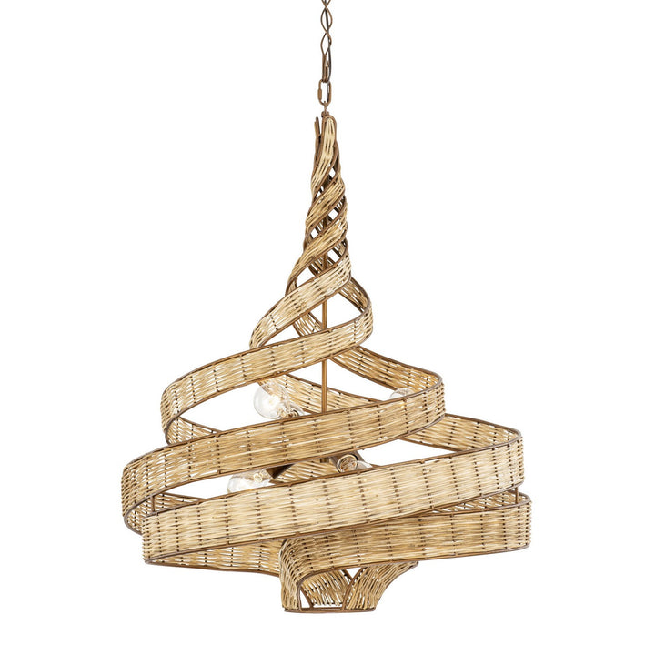 Flow Six Light Pendant in Baguette/Natural Rattan - available from The Lighting Shoppe, trusted by Canadian homeowners