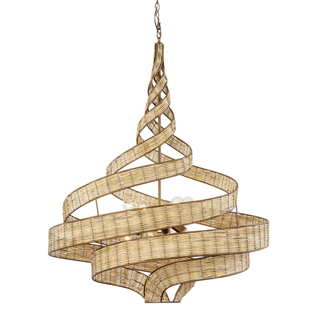 Flow Eight Light Pendant in Baguette/Natural Rattan - available from The Lighting Shoppe, trusted by Canadian homeowners