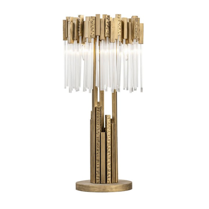 Matrix Three Light Table Lamp in Havana Gold - available from The Lighting Shoppe, trusted by Canadian homeowners
