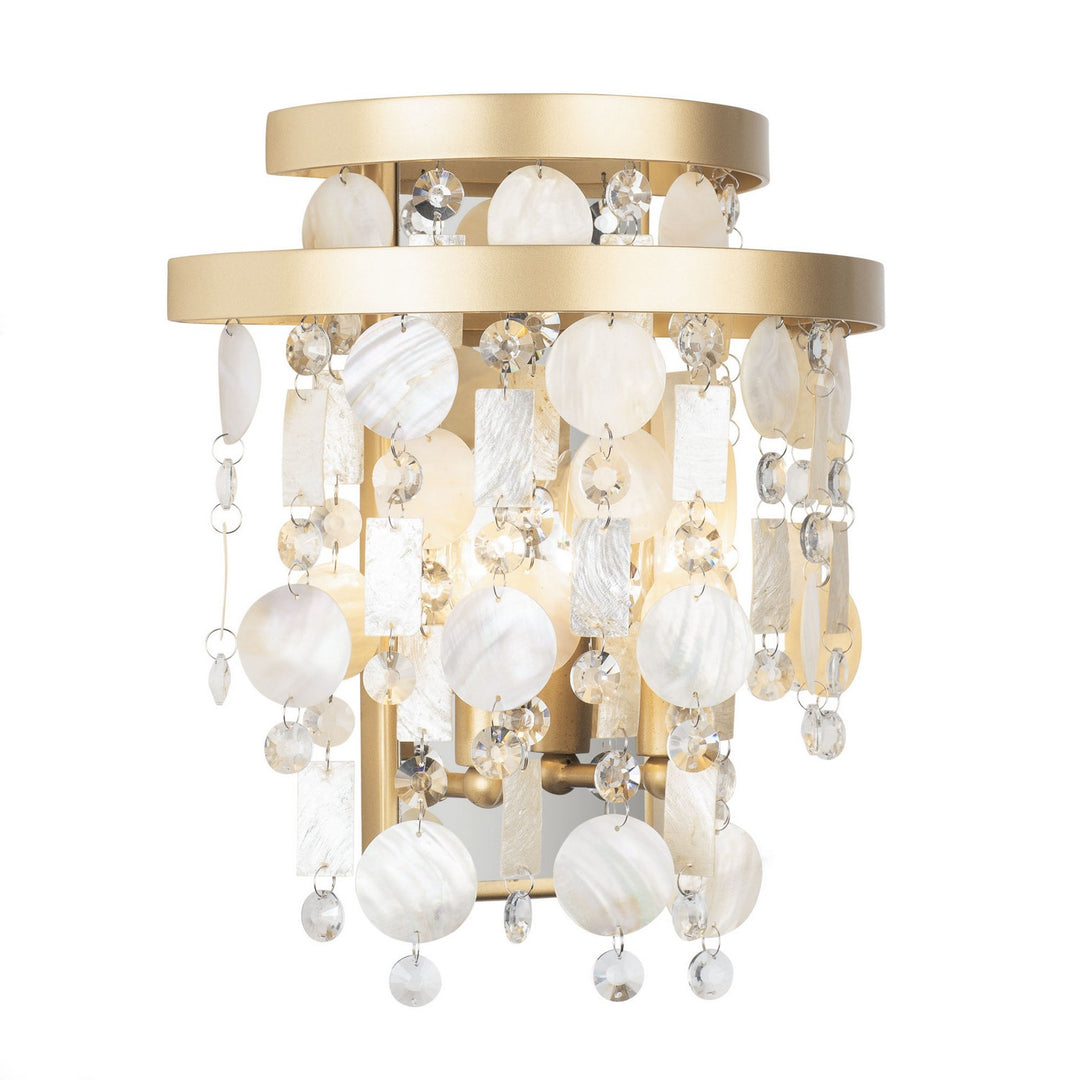 Kalani Two Light Wall Sconce in French Gold - available from The Lighting Shoppe, trusted by Canadian homeowners