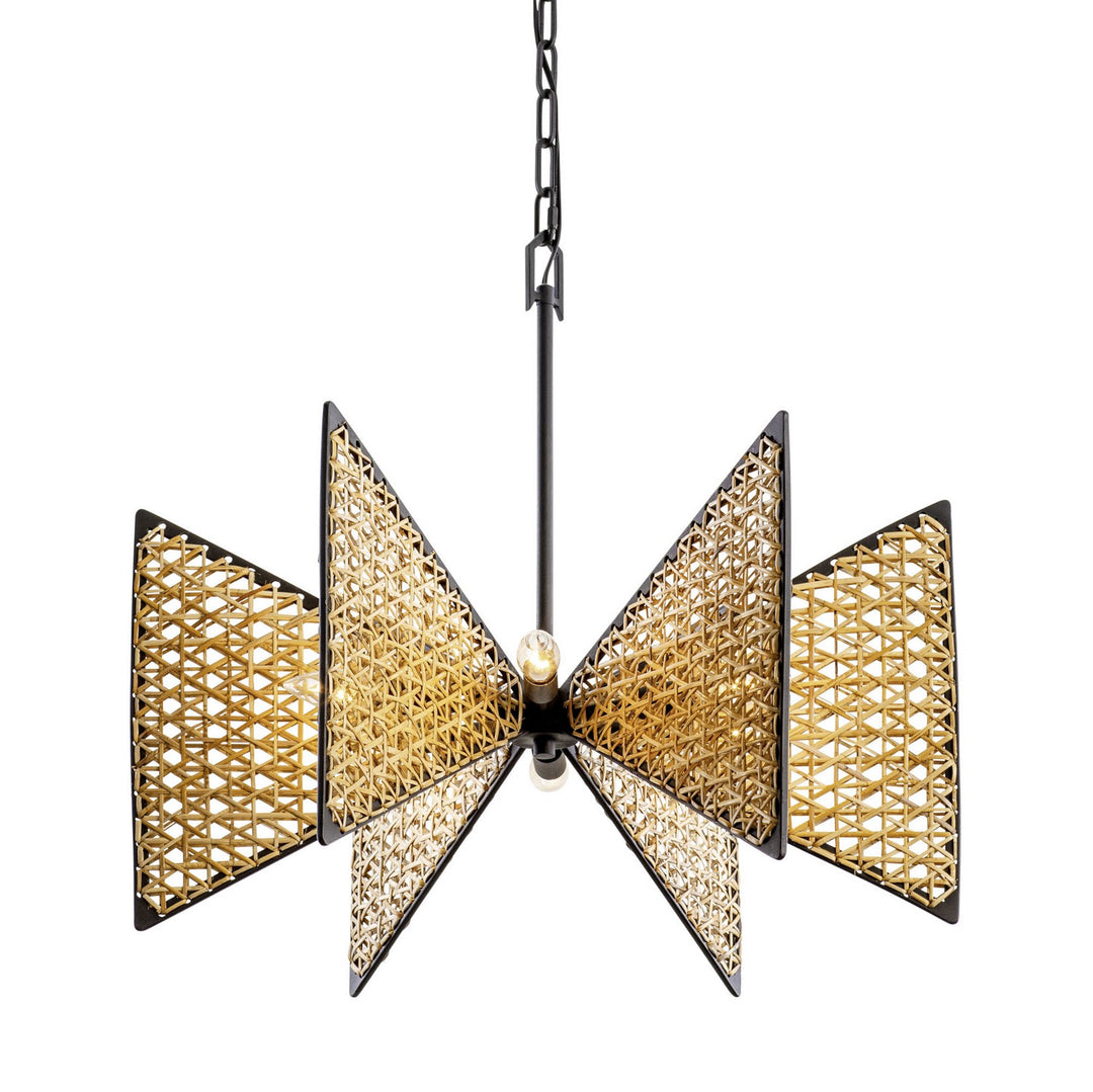 Machina Six Light Chandelier in Matte Black/Sulihiya - available from The Lighting Shoppe, trusted by Canadian homeowners