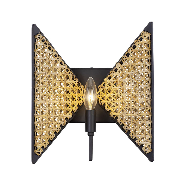 Machina One Light Wall Sconce in Matte Black/Sulihiya - available from The Lighting Shoppe, trusted by Canadian homeowners