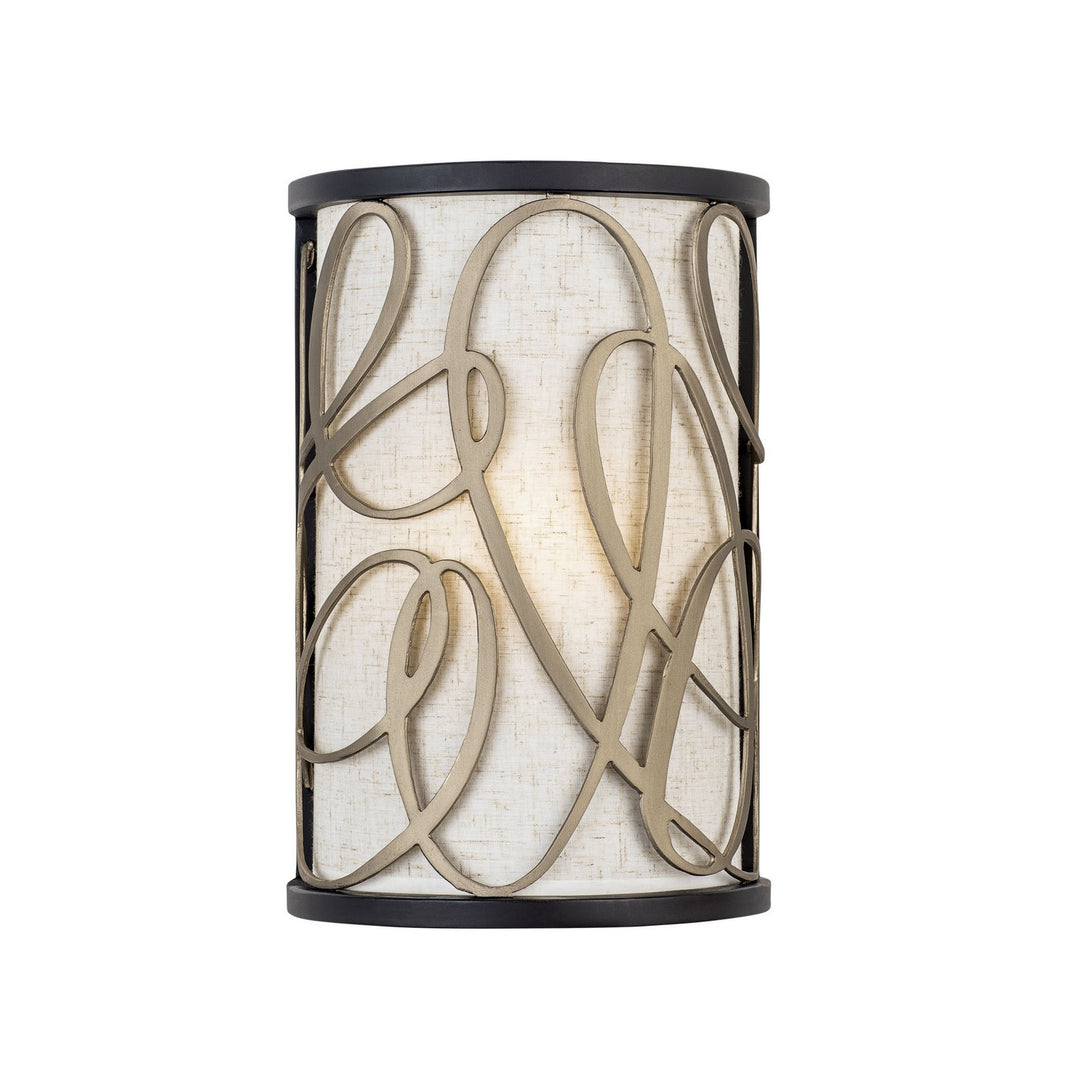 Scribble One Light Wall Sconce in Matte Black/Artifact - available from The Lighting Shoppe, trusted by Canadian homeowners