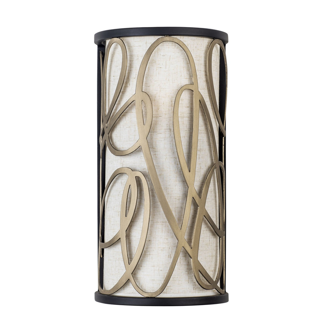 Scribble Two Light Wall Sconce in Matte Black/Artifact - available from The Lighting Shoppe, trusted by Canadian homeowners