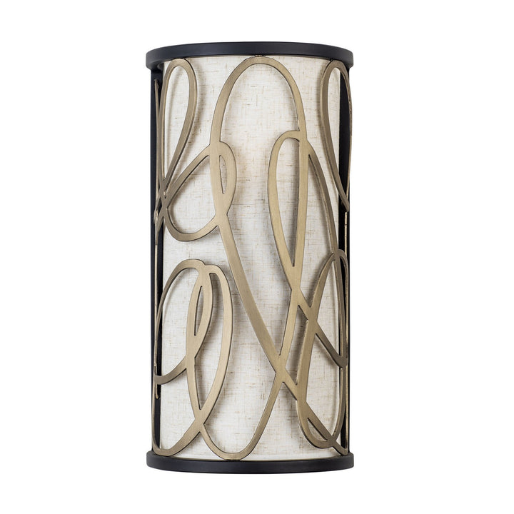Scribble Two Light Wall Sconce in Matte Black/Artifact - available from The Lighting Shoppe, trusted by Canadian homeowners