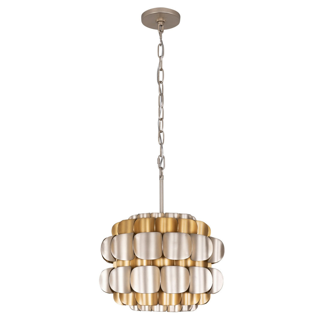 Varaluz - 382P01AGGD - One Light Pendant - Swoon - Antique Gold/Gold Dust