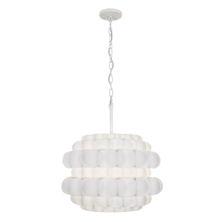 Varaluz - 382P03MW - Three Light Pendant - Swoon - Matte White