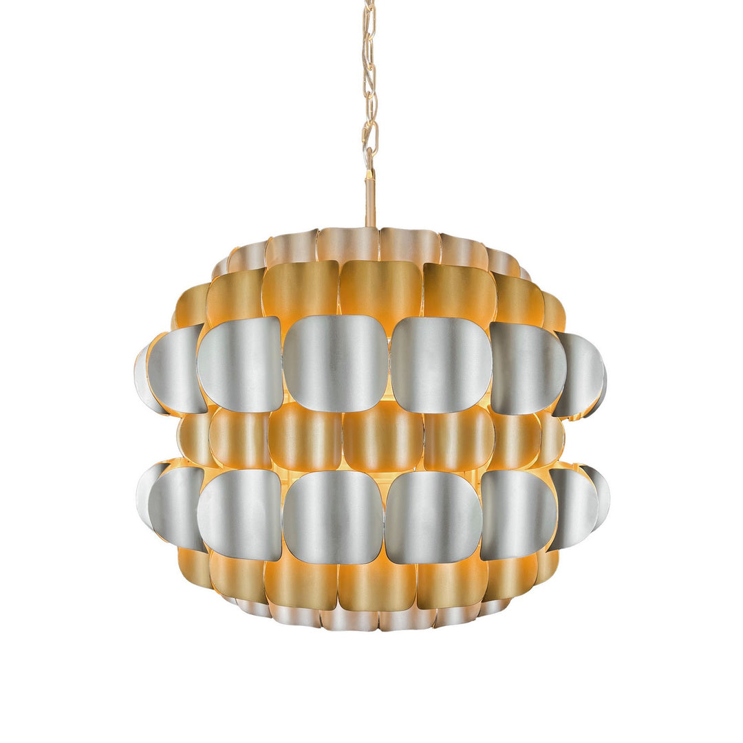 Swoon Six Light Pendant in Antique Gold/Gold Dust - available from The Lighting Shoppe, trusted by Canadian homeowners