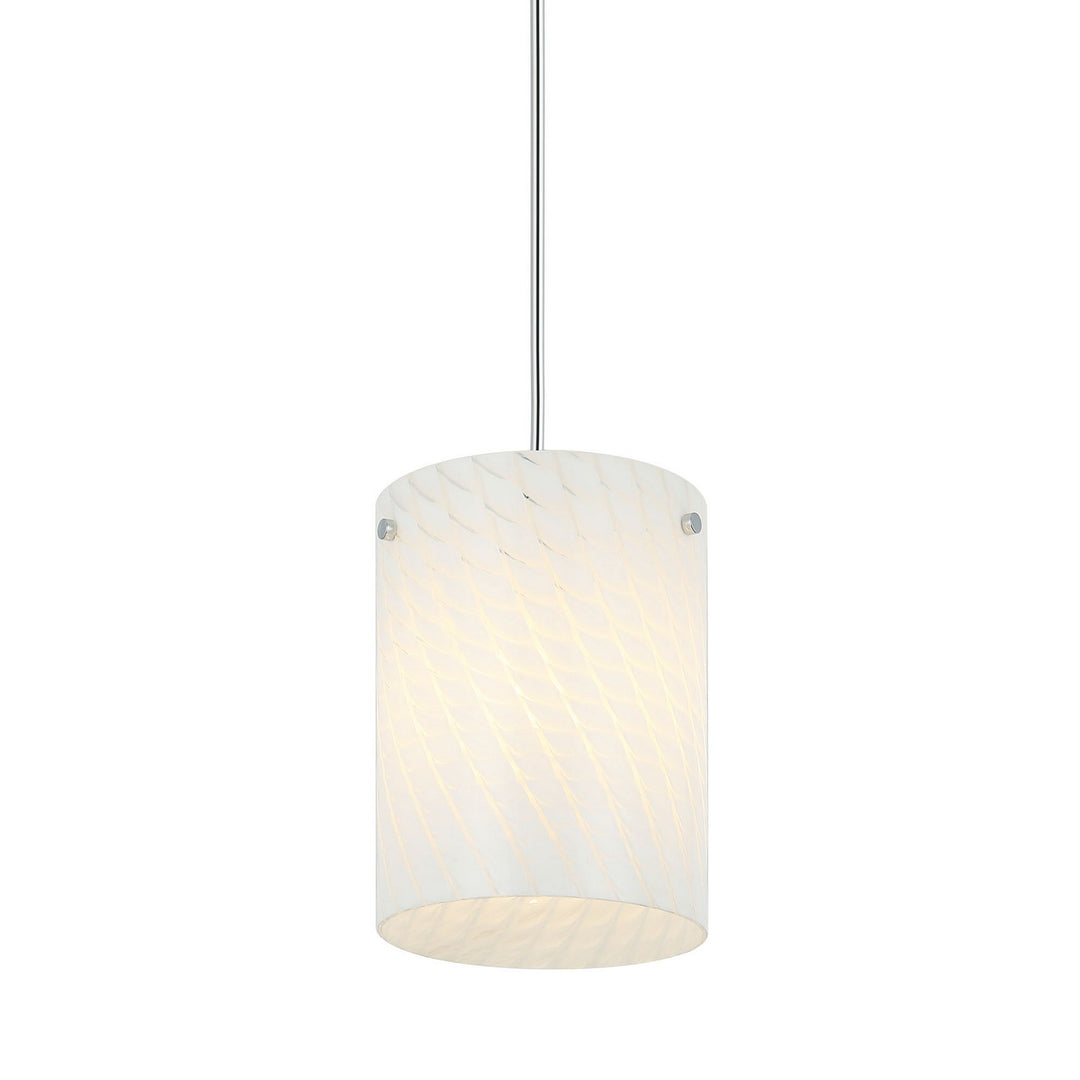 Swirled One Light Pendant in Chrome - available from The Lighting Shoppe, trusted by Canadian homeowners