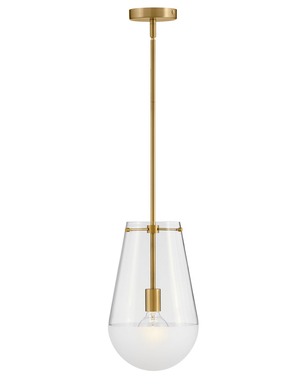 Beck LED Pendant in Lacquered Brass - available from The Lighting Shoppe, trusted by Canadian homeowners