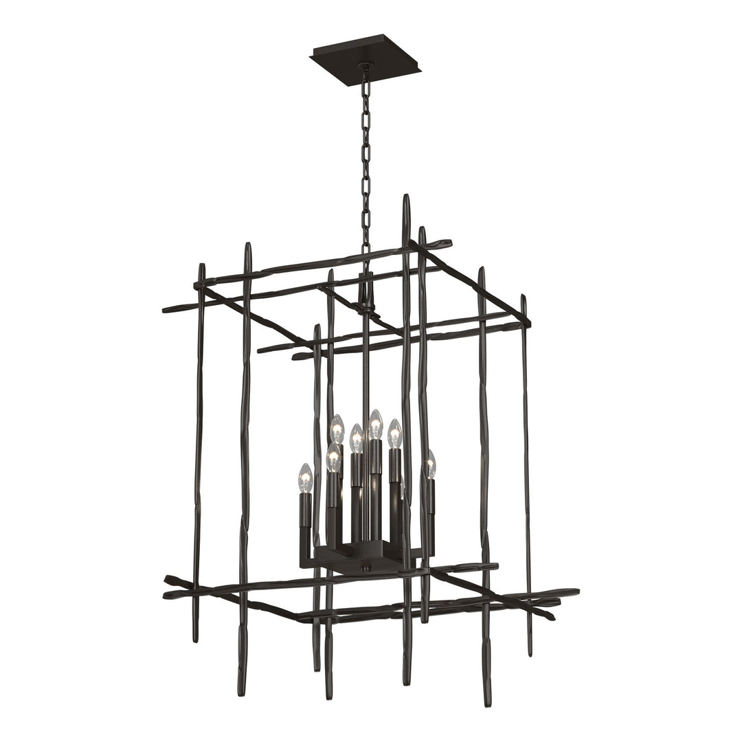Hubbardton Forge Canada - 101317-SKT-14 - Eight Light Chandelier - Tura - Oil Rubbed Bronze