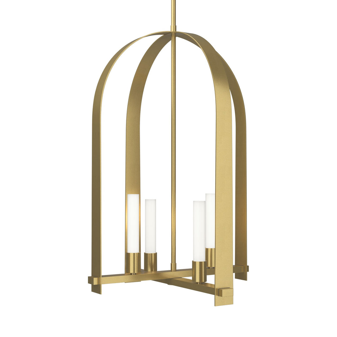 Hubbardton Forge Canada - 131070-SKT-MULT-86-FD0462 - Four Light Pendant - Triomphe - Modern Brass