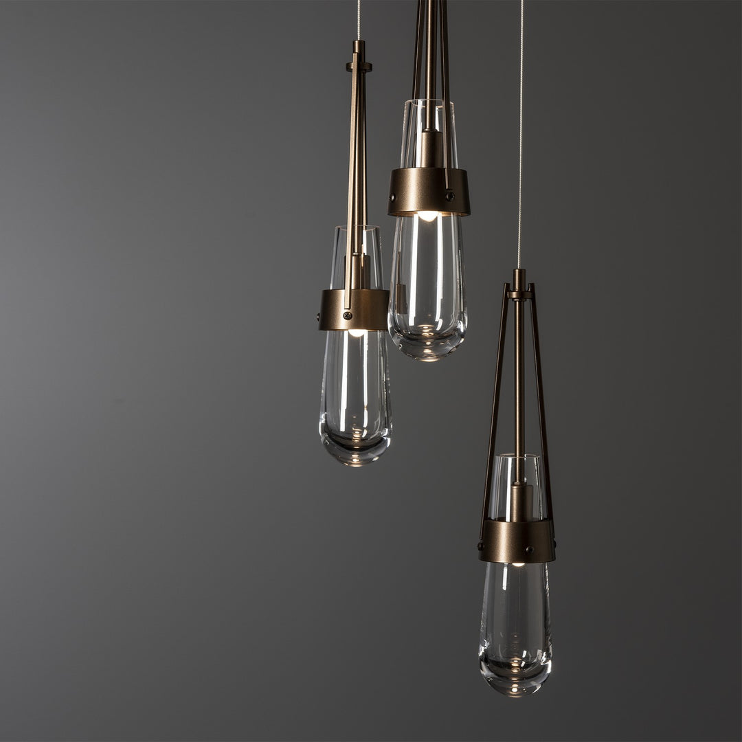 Hubbardton Forge Canada - 131127-SKT-LONG-05-ZM0434 - LED Pendant - Link - Bronze