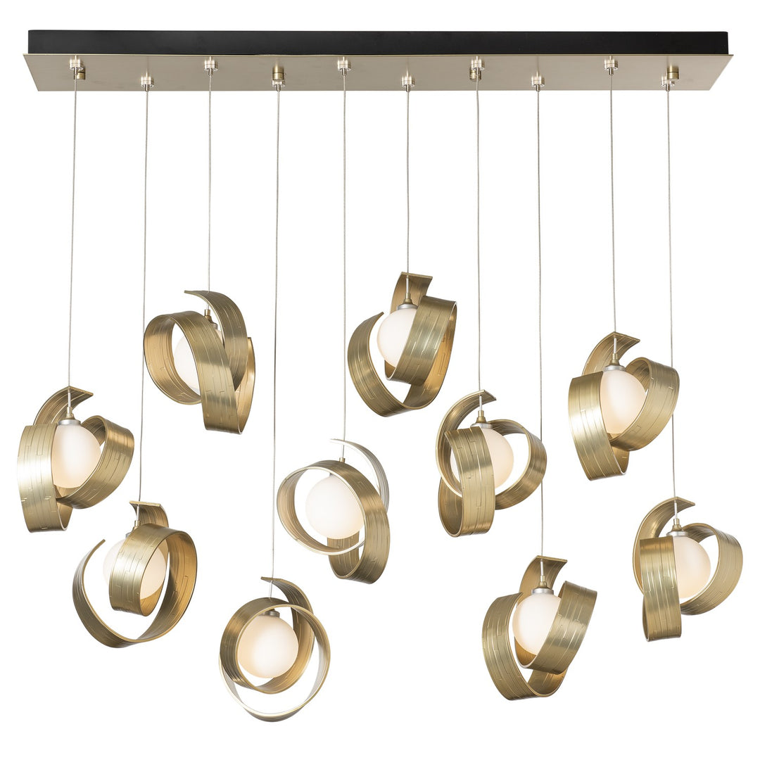 Hubbardton Forge Canada - 131208-SKT-STND-86-GG0711 - LED Pendant - Riza - Modern Brass