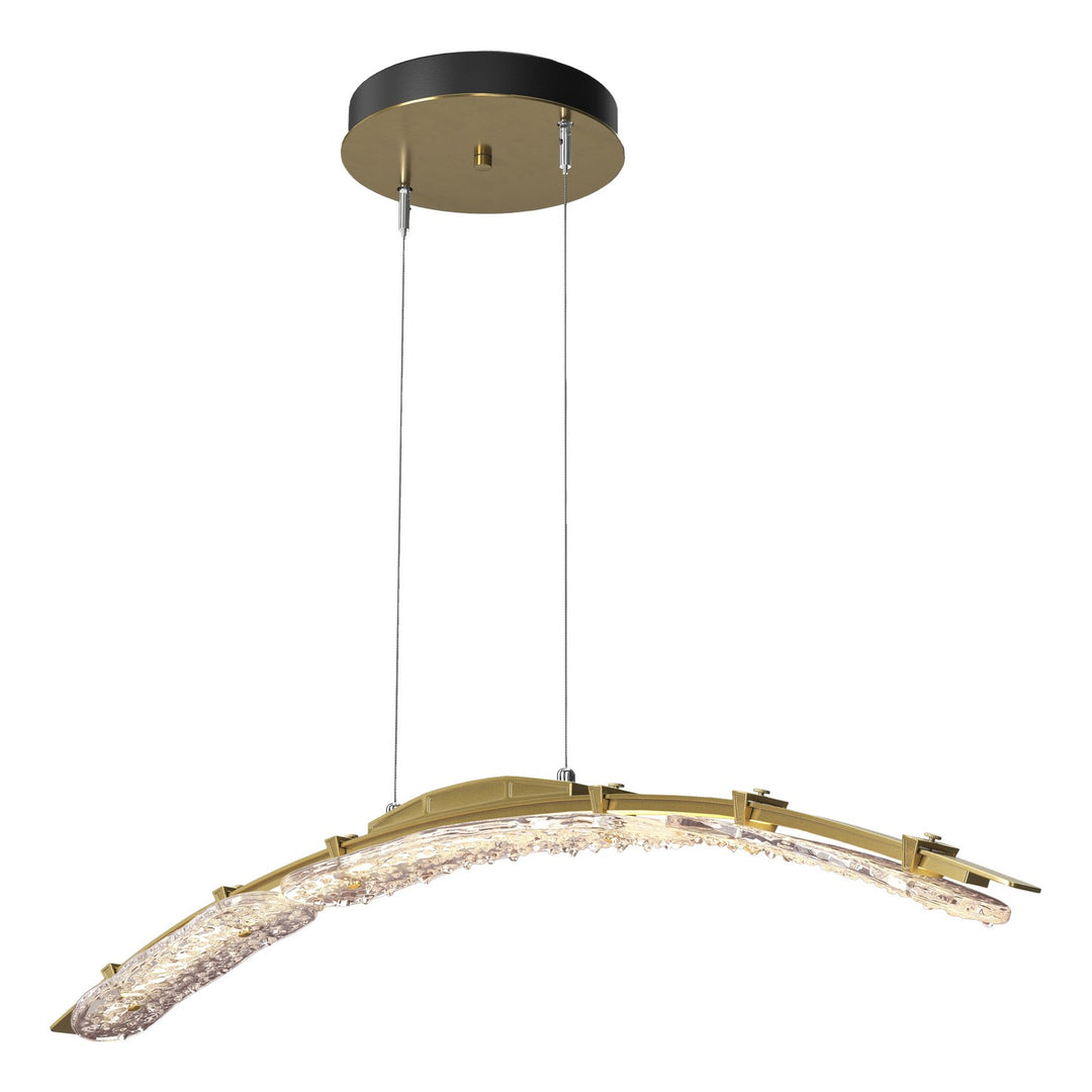 Hubbardton Forge Canada - 137586-LED-STND-86-ZM0749 - LED Pendant - Glissade - Modern Brass