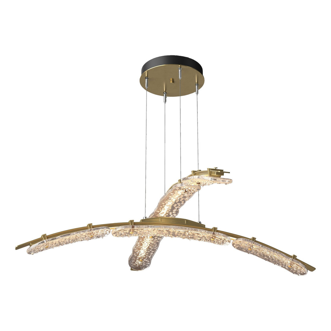 Hubbardton Forge Canada - 137587-LED-STND-86-ZM0749 - LED Pendant - Glissade - Modern Brass