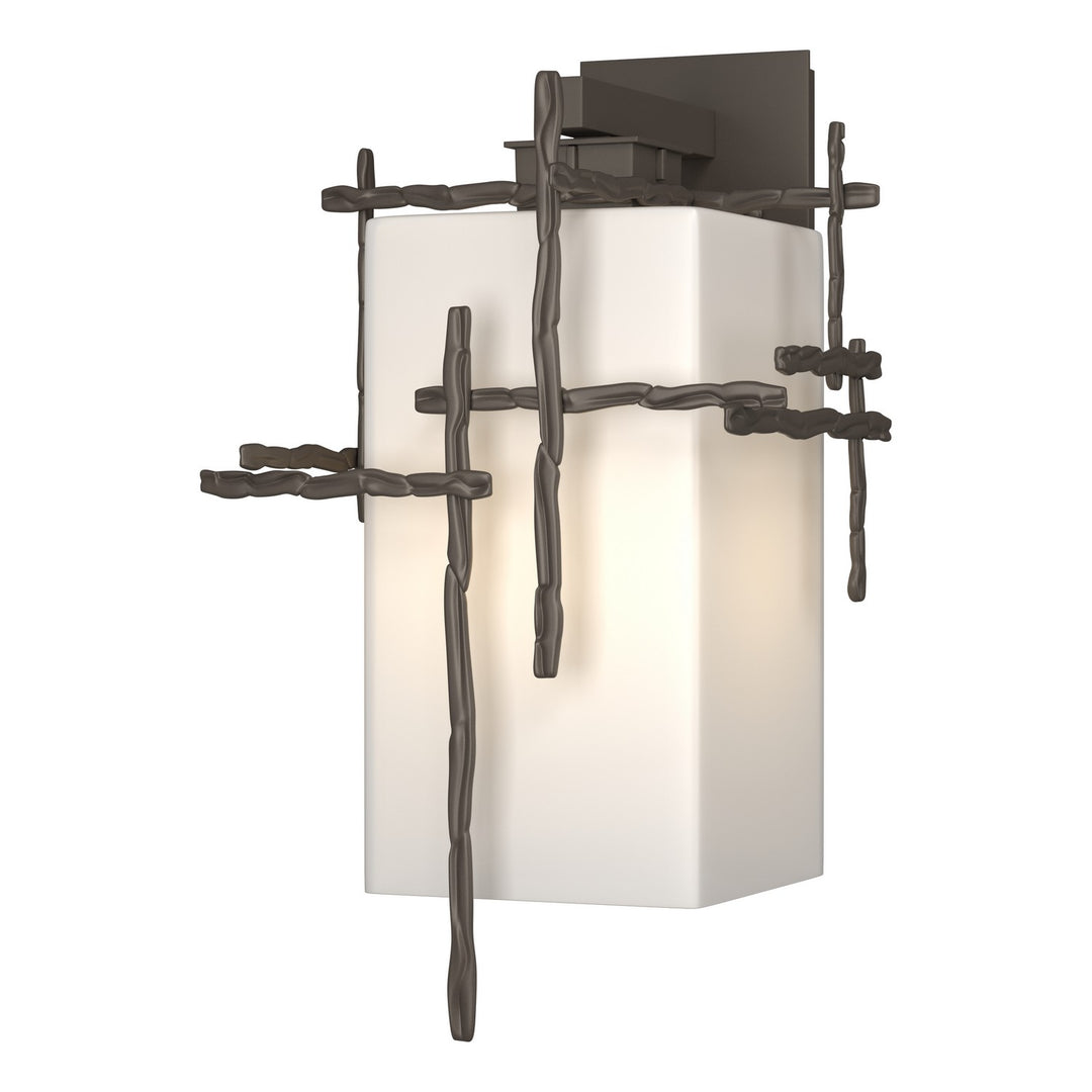 Hubbardton Forge Canada - 302583-SKT-77-GG0707 - One Light Outdoor Wall Sconce - Tura - Coastal Dark Smoke