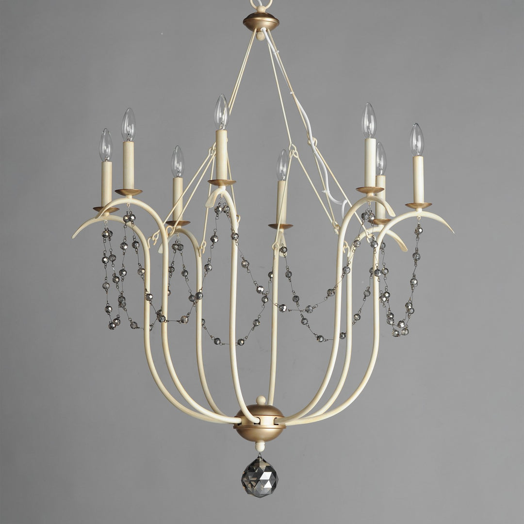Maxim - 20488ECVG - Eight Light Chandelier - Formosa - Ecru/Venetian Gold